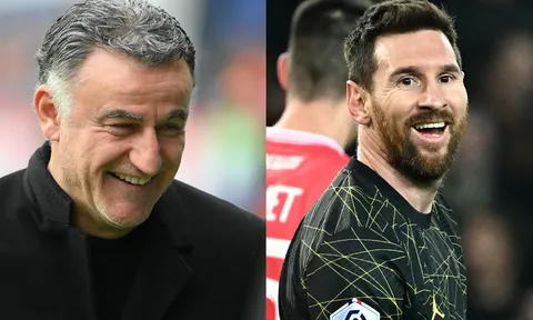 Vừa giữ được ghế nóng, HLV Galtier đưa ra phát biểu 'ngỡ ngàng đến bật ngửa' về Messi