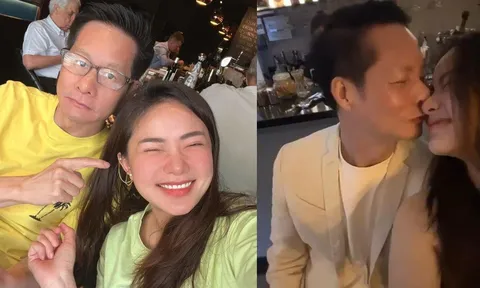 Vợ chồng Phan Như Thảo tình tứ, công khai khóa môi cực ngọt
