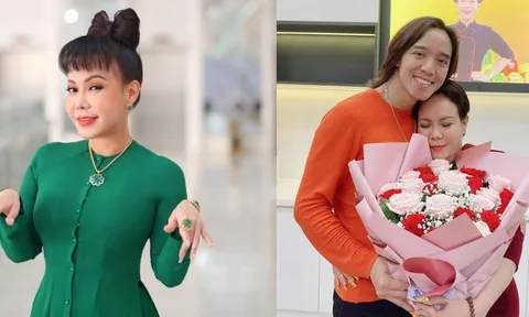 Đúng dịp Valentine, Việt Hương 'bóc phốt' thói quen 'hỏi ngớ ngẩn' của nhạc sĩ Hoài Phương