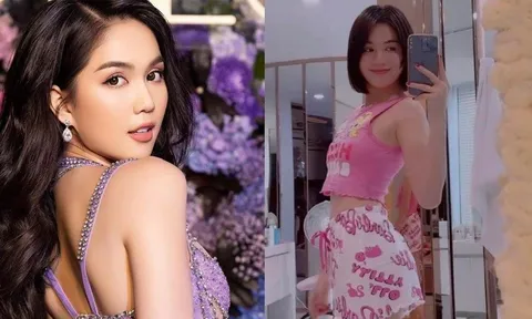Ngọc Trinh 'hack tuổi' cực đỉnh với tóc ngắn và đồ bộ họa tiết hoạt hình