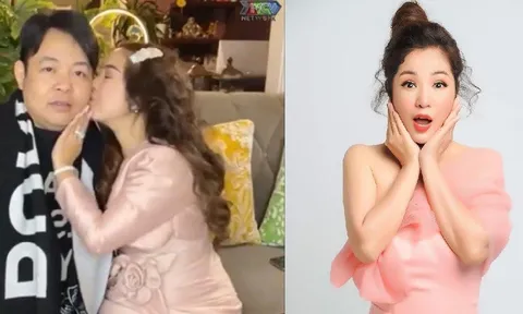 Thúy Nga tựa vai Quang Lê tình tứ, thừa nhận 'giờ đã là người yêu'