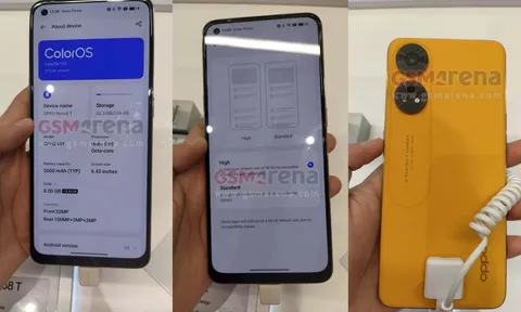OPPO Reno8 T 4G màu Sunset Orange lộ diện, xác nhận thông số kỹ thuật chính