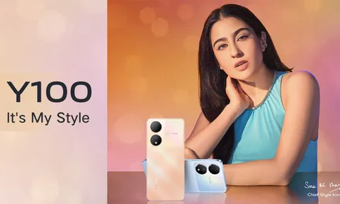 Vivo Y100 lộ diện thiết kế trước thềm ra mắt, thu hút người dùng với màu Rose Gold lấp lánh