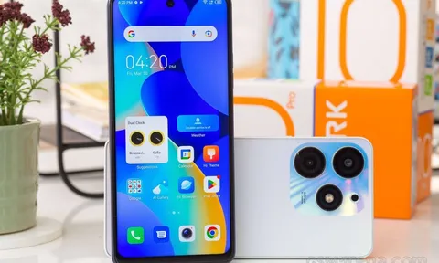 Mở hộp, trên tay Tecno Spark 10 Pro – chiếc điện thoại giống hệt iPhone 14 Pro Max