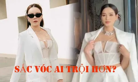 Lý Nhã Kỳ 'đụng hàng' với Đỗ Thị Hà: U50 đọ sắc thế nào với chân dài 1m1?