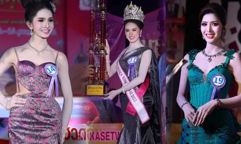 Cuộc thi hoa hậu quái dị nhất năm: Thí sinh hóa trang như hát hý kịch, Á hậu 1 'gánh còng lưng' dàn mỹ nhân
