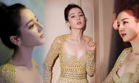 Full ảnh Địch Lệ Nhiệt Ba diện đồ cắt xẻ táo bạo, làn da phát sáng vẫn chưa nóng bằng điểm này