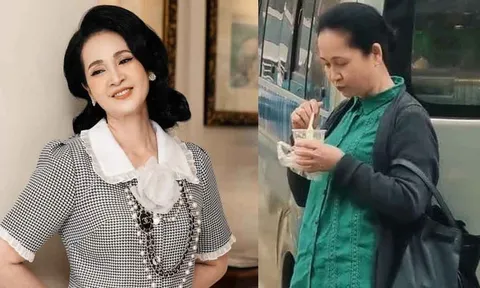 Hé lộ loạt ảnh chụp lén 'mẹ chồng quốc dân' Lan Hương ngoài đời: Nhan sắc ở tuổi 62 gây bất ngờ