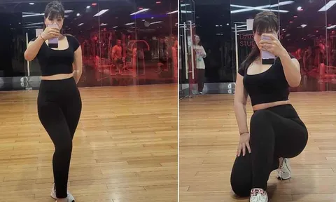 Bà xã Mạnh Trường lộ vóc dáng sau hơn 3 tháng sinh con, cầu xin đừng 'ném đá'