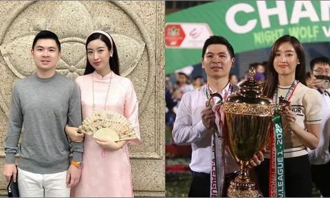 Đỗ Mỹ Linh hy vọng CLB bóng đá của chồng sẽ làm nên lịch sử