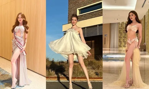  Miss Charm 2023: Thanh Thanh Huyền chăm khoe đôi chân 'đắt giá' hậu nhập cuộc