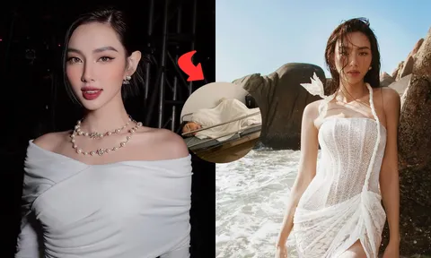 Lộ hình ảnh Thùy Tiên nằm co ro sau chuỗi ngày hối hả 'chạy show', fan sắc đẹp xót xa