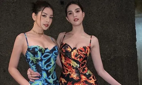 “Chị chị em em” Ngọc Trinh, Chi Pu so dáng gợi cảm một chín một mười
