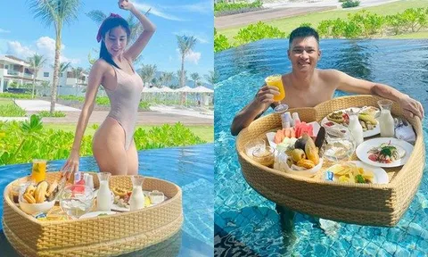 Đi du lịch nghỉ dưỡng mà ông xã Thủy Tiên vẫn phải nghe lời vợ đến mức “than khổ”