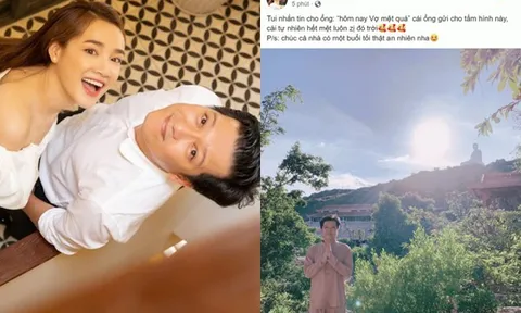 Nhã Phương than mệt, nào ngờ Trường Giang có động thái thế này