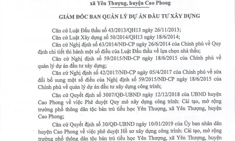 Cao Phong (Hòa Bình): Công ty Trường Sơn CP được ưu ái trúng thầu dù chất lượng thi công có vấn đề