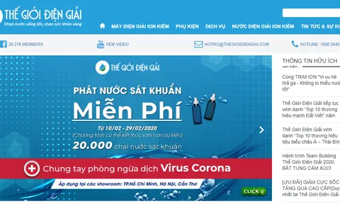 Công ty Thế giới điện giải có thổi phồng công dụng của máy lọc nước ION Kiềm?