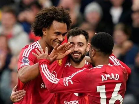 Amorim giúp Man Utd "mở tiệc" trong ngày ra mắt Old Trafford