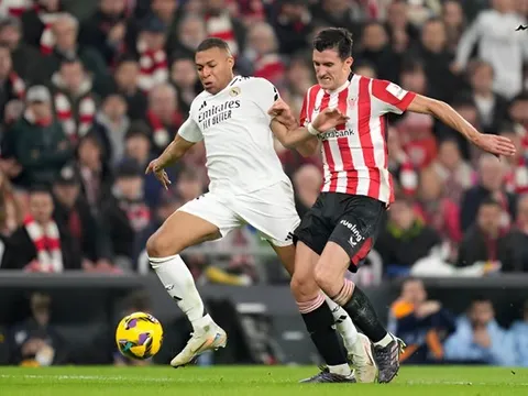 Mbappe lại đá hỏng penalty, Real Madrid thua đau Athletic Bilbao