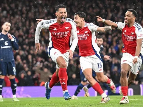 Những con số cho thấy sự áp đảo trong tấn công của Arsenal trước Man United