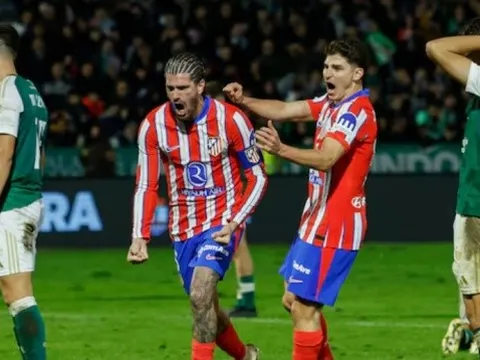 Atletico Madrid có chiến thắng nghẹt thở trước Cacereno