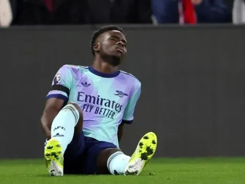 Arsenal có thể mất Bukayo Saka trong 10 trận