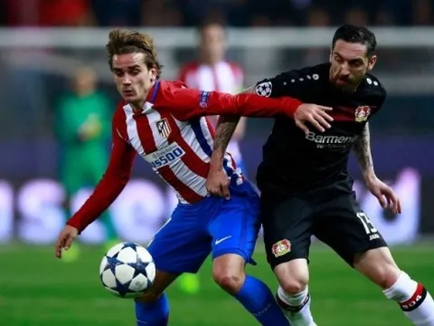 Nhận định Champions League - Atletico vs Leverkusen (03h00 ngày 22/01): 2 bàn; Bất phân thắng bại