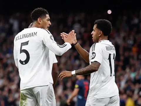 Rodrygo cảm ơn Bellingham sau cú đúp kiến tạo