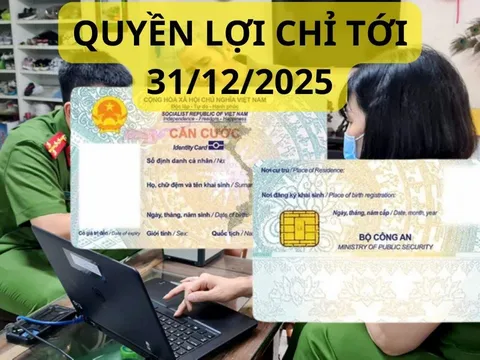 Chú ý từ nay tới 31/12/2024 ai làm Căn cước sẽ được hưởng quyền lợi này, cập nhật ngay