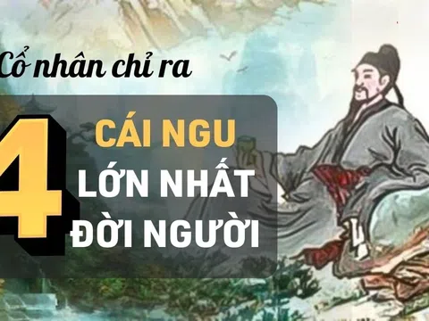 Ở đời có 4 cái ngu, 'dính 1/4' thôi cũng khó yên, là những cái ngu nào?