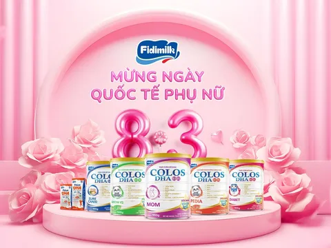 Fidimilk Colos DHA- Quà 8/3 Đong Đầy Yêu Thương Cho Sức Khỏe Phái Đẹp