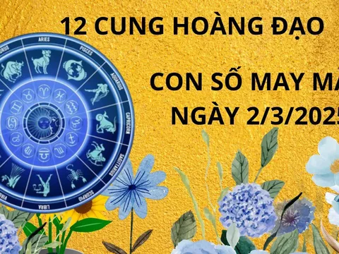 Tử vi ngày 2/3 con số may mắn vượng tài phát lộc, 12 cung hoàng đạo nhanh chân thì Tình-Tài-Danh cực đỏ