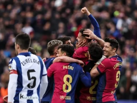 Barcelona 4-0 Sociedad: Bước ngoặt thẻ đỏ; Áp đảo toàn diện