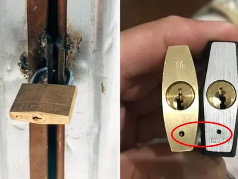 Vì sao ổ khóa nào cũng có một lỗ nhỏ phía dưới đáy: Nó có công dụng đặc biệt, không phải ai cũng biết