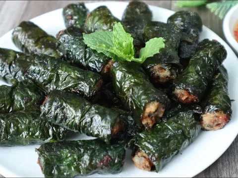 Rán chả lá lốt chỉ cần thêm 1 bước, chả xanh mướt, ngọt xỉu không thâm đen