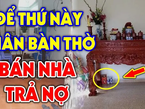 Cứ tiện tay đăt 3 thứ này dưới chân bàn thờ: Gia chủ nghèo khó quanh năm, đau ốm, lụi bại