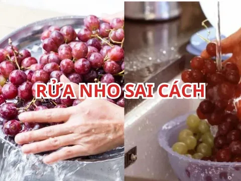 Đây mới là cách rửa nho sạch bụi bẩn hóa chất, nhiều người không biết nên càng rửa càng bẩn càng rửa càng hại