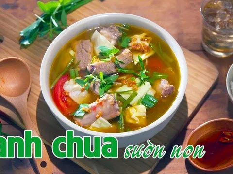 Cách nấu canh sườn chua ngon như nhà hàng 5 sao nấu