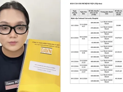 Phạm Thoại liên tục chuyển tiền viện phí vào chủ tài khoản ngân hàng có tên LA TRAN NGOC TRAN: Người này là ai?