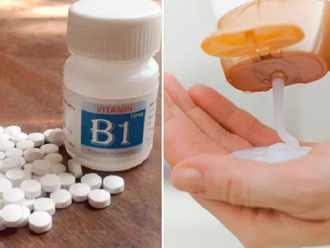 Trộn dầu gội với vitamin B1, có ngay hỗn hợp đặc biệt với công dụng tuyệt vời