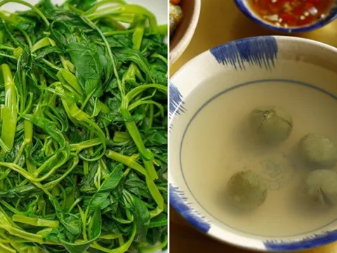 Vì sao vắt chanh, dầm sấu lại làm canh rau muống đổi màu?