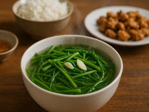 Canh rau muống: Món ăn dân dã giúp thải độc gan, bảo vệ sức khỏe cả nhà