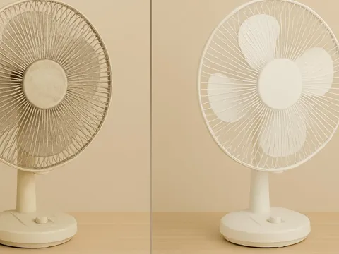 Cách vệ sinh quạt điện tại nhà siêu nhanh, chỉ 5 phút sạch bong kin kít mà không cần tháo lắp