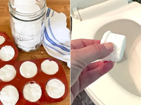 Cách tự làm viên khử mùi bồn cầu bằng nguyên liệu có sẵn trong nhà