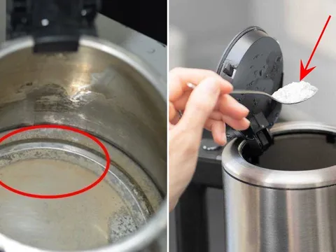 Ấm đun nước bám đầy cặn bẩn, cho thứ này vào đun sôi là ấm sạch bong, sáng bóng