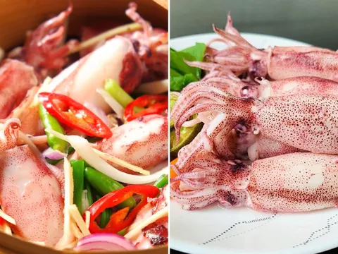 Làm đúng việc này khi hấp mực, đảm bảo mực căng mọng, không tanh, không bị tróc da