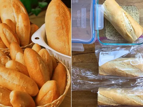Mẹo bảo quản bánh mì cả tháng vẫn thơm ngon như mới