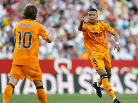 Chấm điểm Sevilla 0-2 Real Madrid: Mbappe và Bellingham tỏa sáng muộn màng