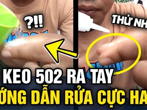 Cách gỡ keo 502 dính trên tay và đồ dùng nhanh nhất, không lo phồng rộp
