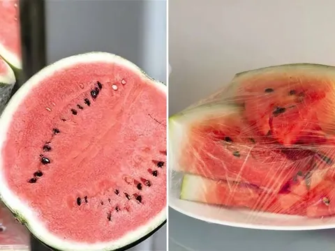 Dưa hấu ăn dở đừng bỏ ngay vào tủ lạnh, làm thêm bước này mới để được lâu